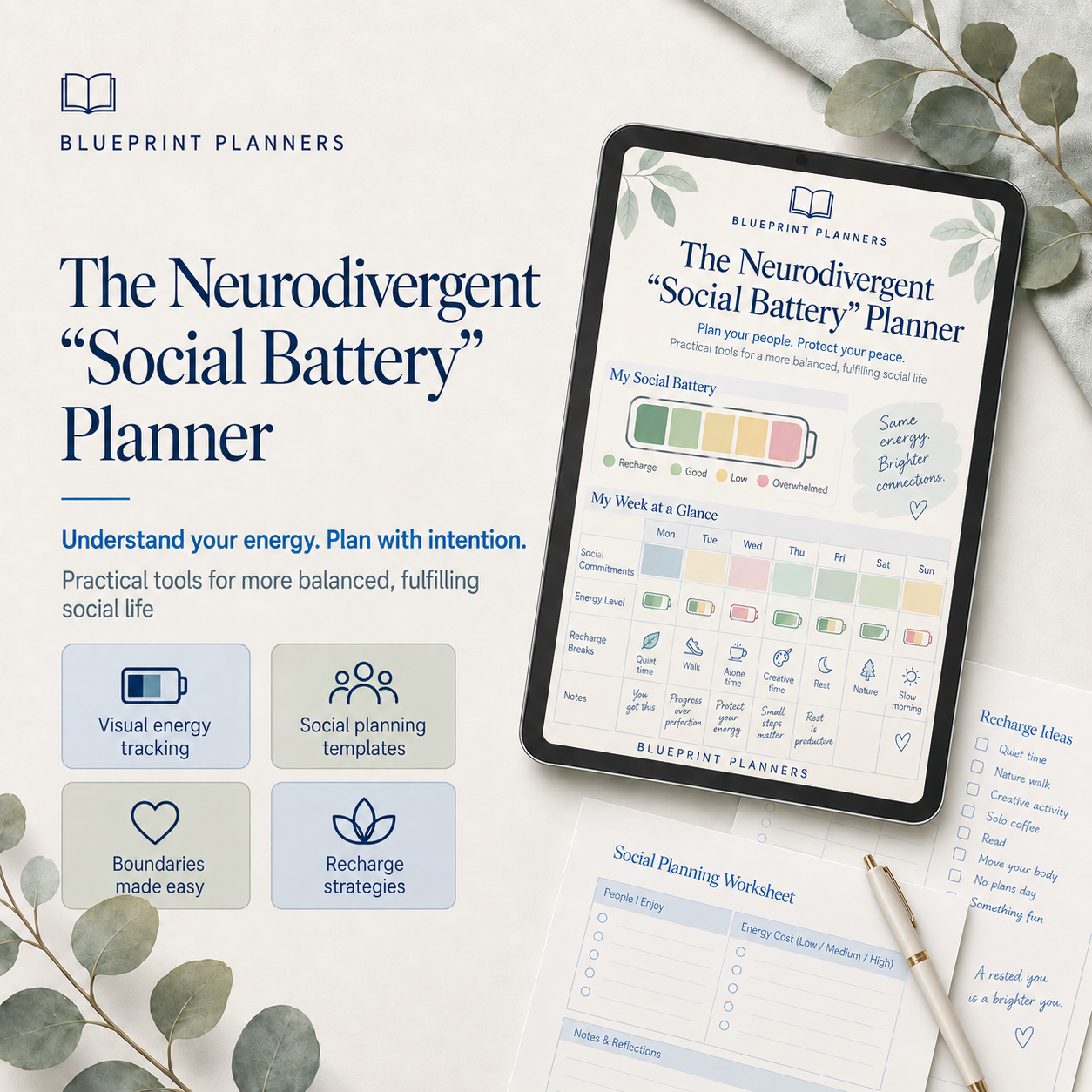 6. The Neurodivergent "Social Battery" Planner