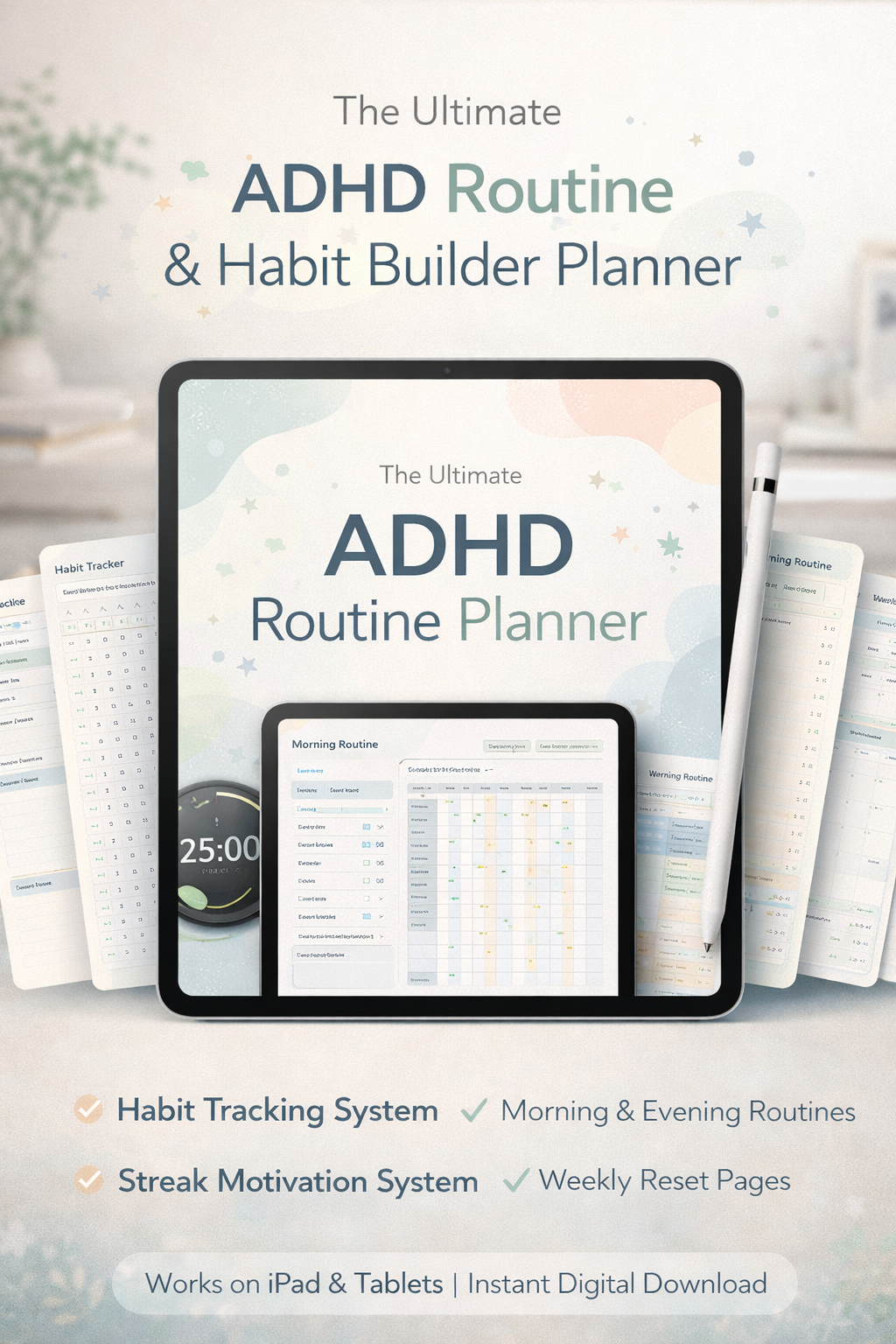 ADHD Routine & Habit Builder Planner