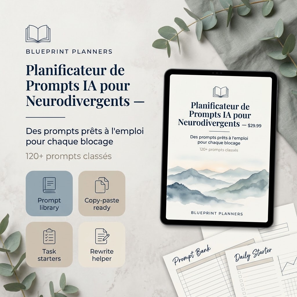 Planificateur de Prompts IA pour Neurodivergents